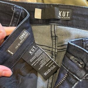 Kut from the Kloth Deep Indigo Skinny Jeans *raw hem
